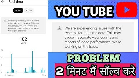 We are experiencing issues with the systems for real-time data | yt studio realtime problem