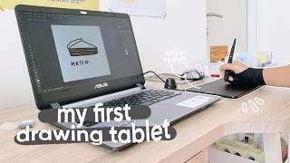 unboxing a very affordable drawing tablet VEIKK VK640 ✨