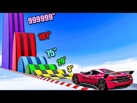 Testing Cars vs MASSIVE Speed Bumps in GTA 5