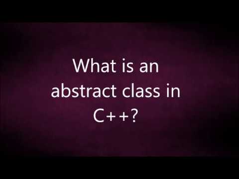 What is an  abstract class in  C++? | C++ Interview Questions