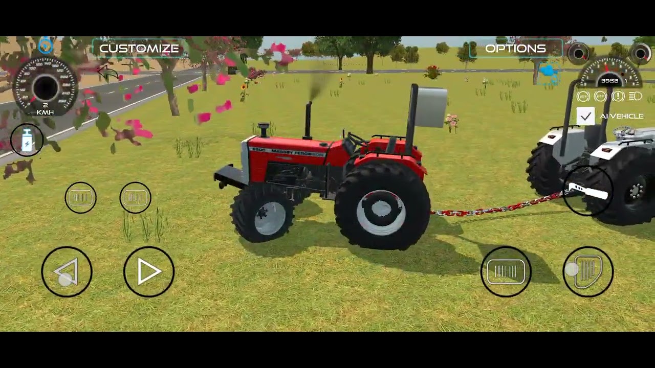 Massy 5500 Vs Eiser Tractor Power Test.