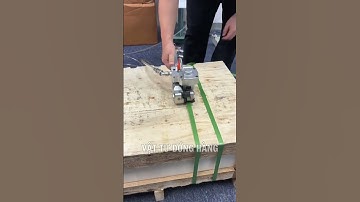 Cách đóng đai kiện hàng bằng máy đóng đai nhựa dùng hơi #maydongdainhuadunghoi