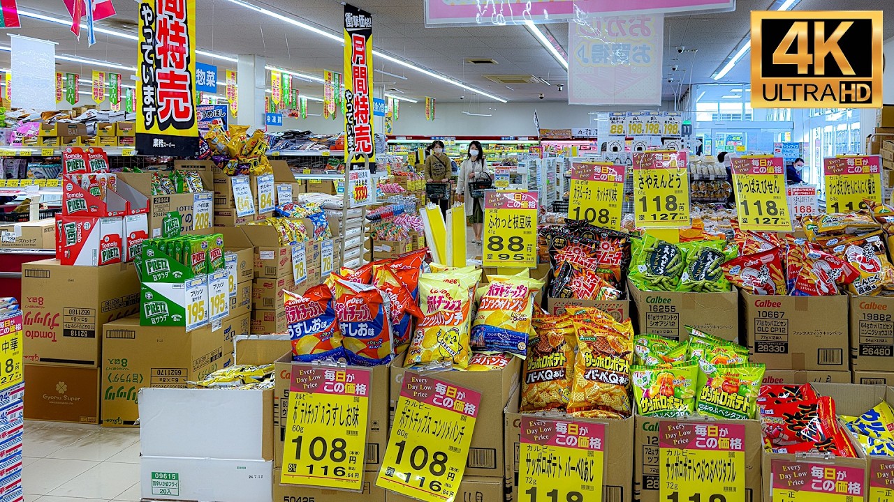 🇯🇵 GYOMU SUPER – RURAL STORE Экскурсия по дискаунтеру №1 в Японии [4k]