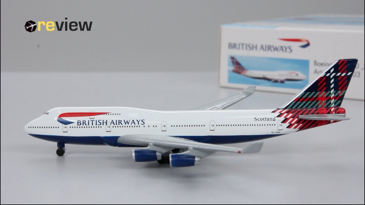 Review 138 British Airways Boeing 747400 Scotland livery