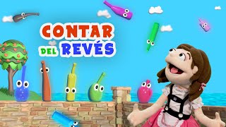 Canción CONTAR AL REVÉS 😺Versión 10 green bottles Aprende con la música infantil de El Reino de Lili