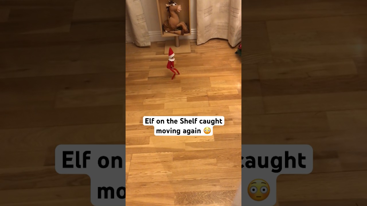 Elf on the Shelf caught moving again 