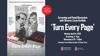 Discussion of the film &#39;Turn Every Page&#39;