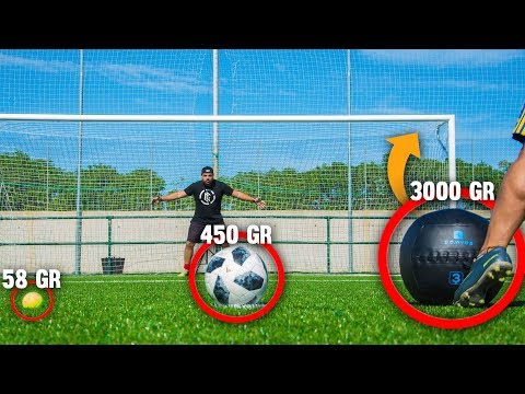 PENALTI SORPRESA *BALÓN de 3KG* ¡Retos de Fútbol!