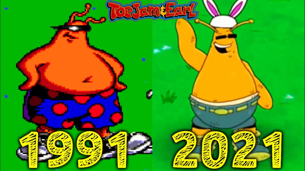 Evolution of ToeJam & Earl Games 1991-2021