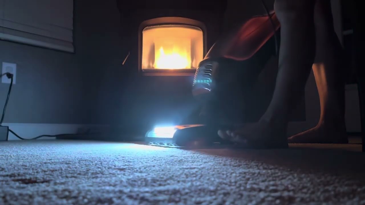 8 HOUR Kenmore Vacuuming in a Cozy Night Atmosphere | ASMR with Harman Pellet Stove for Deep Sleep