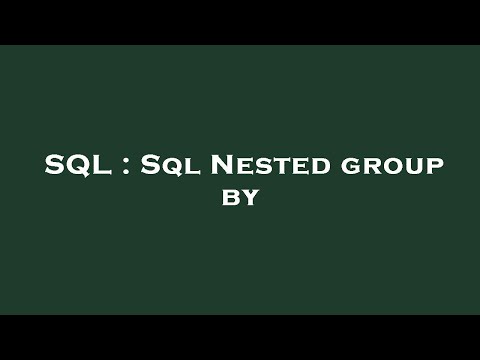 SQL : Sql