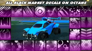 All Black Market Decals On Octane 2023 - Rocket League Showcase