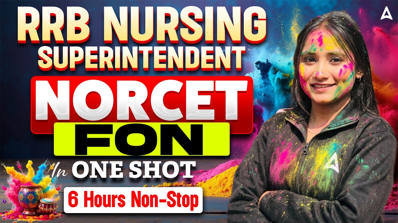 RRB Nursing Superintendent | NORCET | Nursing FON in One Shot Class | Most Important MCQ Questions