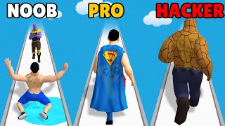 NOOB vs PRO vs HACKER in Superhero Run