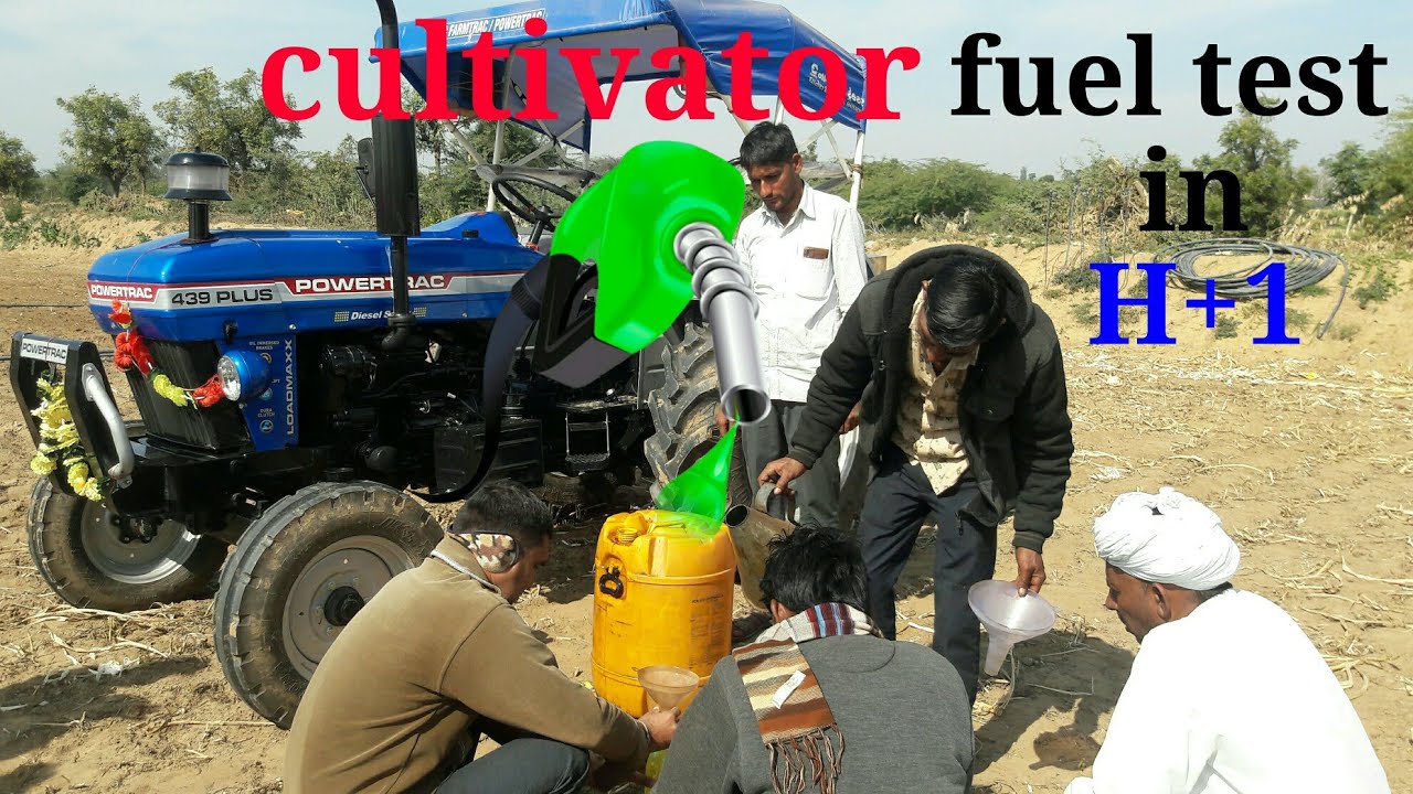 average test,/ powertrac 439 Plus with cultivator (0.4 litre)