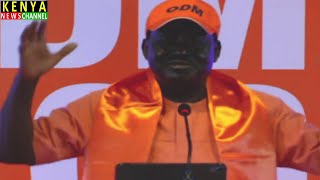 Raila EXPLOSIVE speech today at ODM NGC