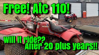 Free atc110!?? Will it ride??!