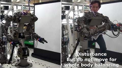 Direct Teaching Control for Upper-Body Dual Arm Robot with Whole Body Balancing