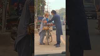 Cycle Waly Uncle :) #shorts #shortvideos #viral #helpingothers #emotional #charity #crying