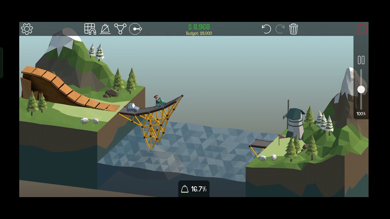 Poly Bridge | Alpine Meadows 1-7