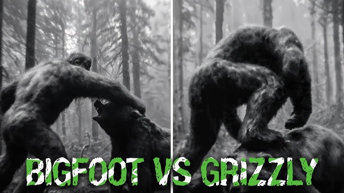 Hunter's Rare Trail Cam Footage of Bigfoot Fighting Bear - Bigfoot Story - YouTube