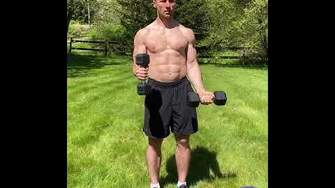 Dumbbell Bicep Curl with Iso Hammer Hold