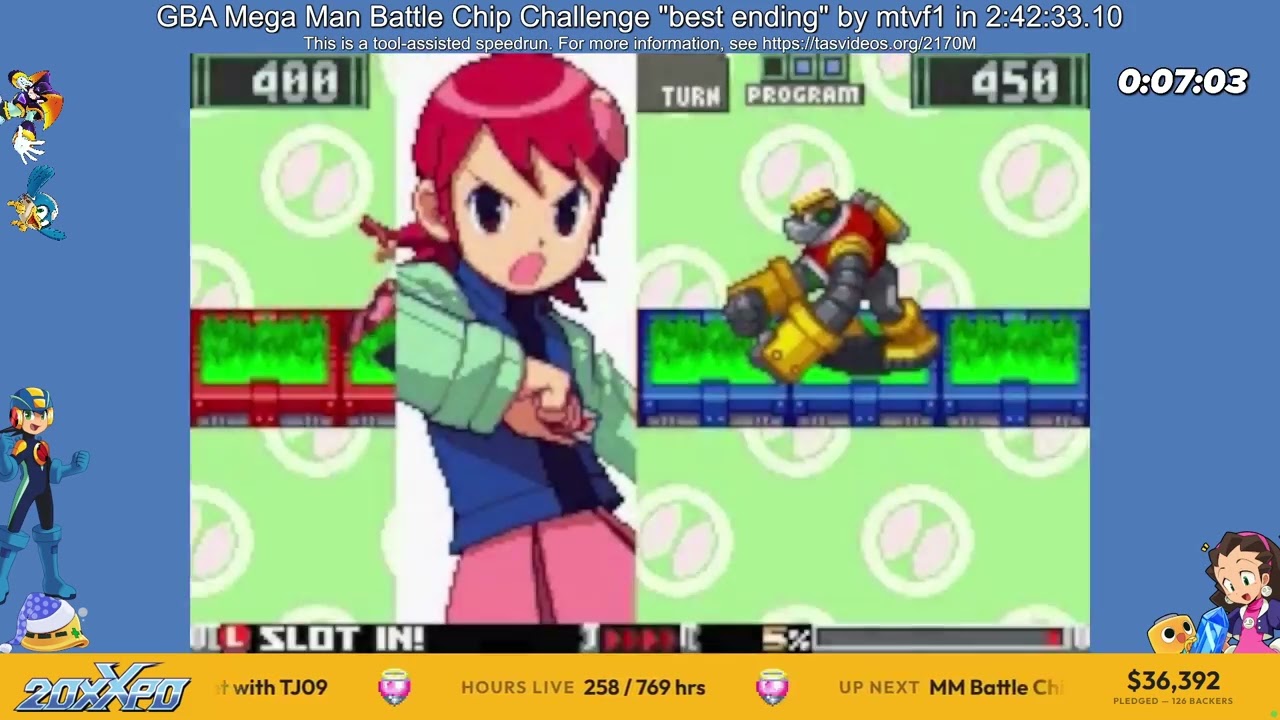 Mega Man Battle Chip Challenge - Best Ending TAS by mtvf1 - Mega