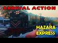 Hazara Express Train Arrival Action at Rawalpindi Railway Station Punjab Pakistan