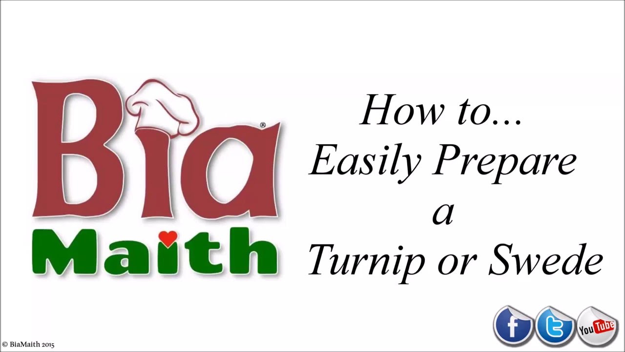 Knife Skills - How to Prepare a Turnip or Swede