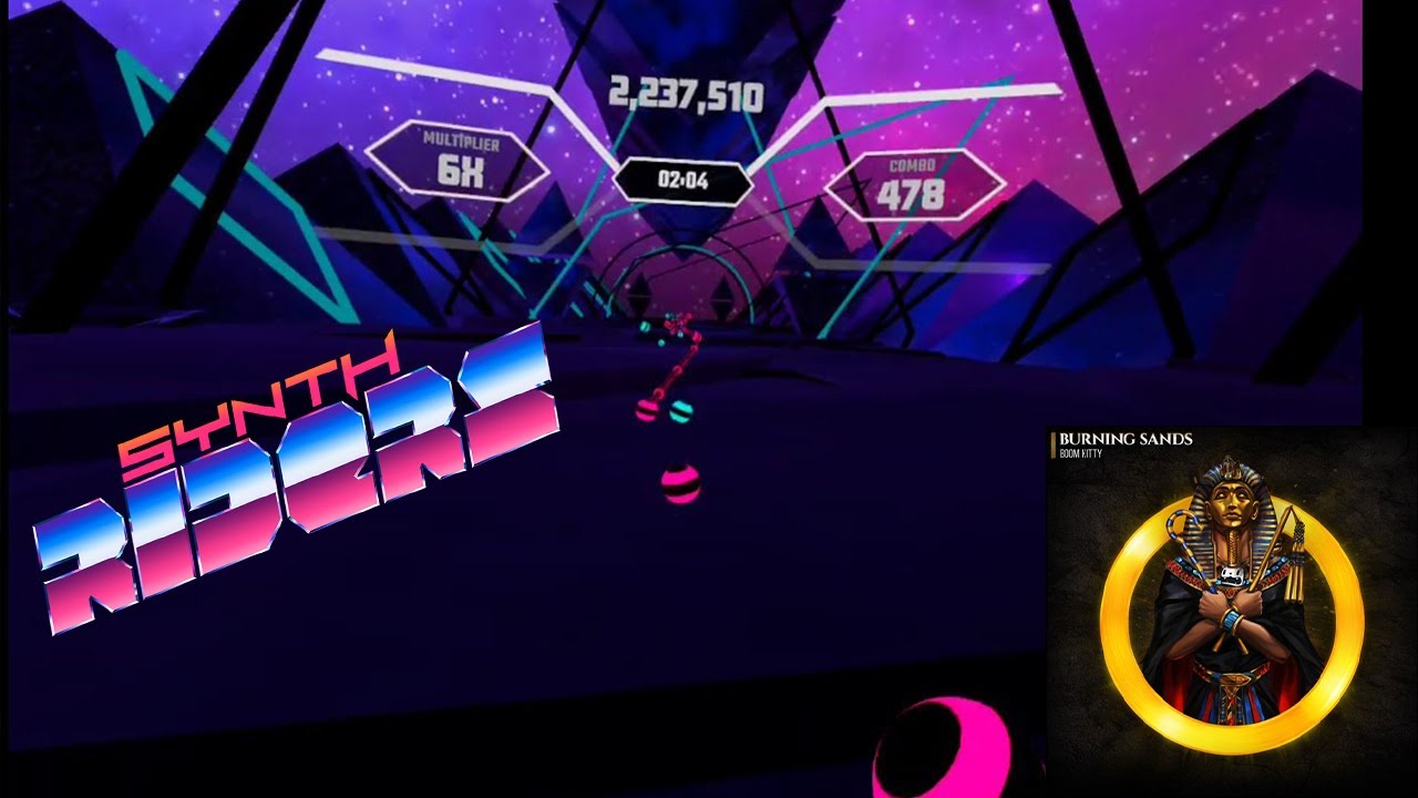 Synth Riders Custom Songs Burning Sands Master Mode. Trying to