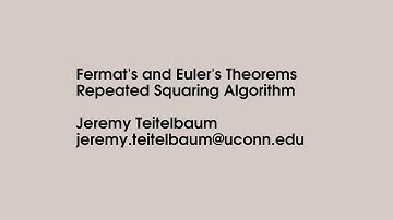 Fermat and Euler