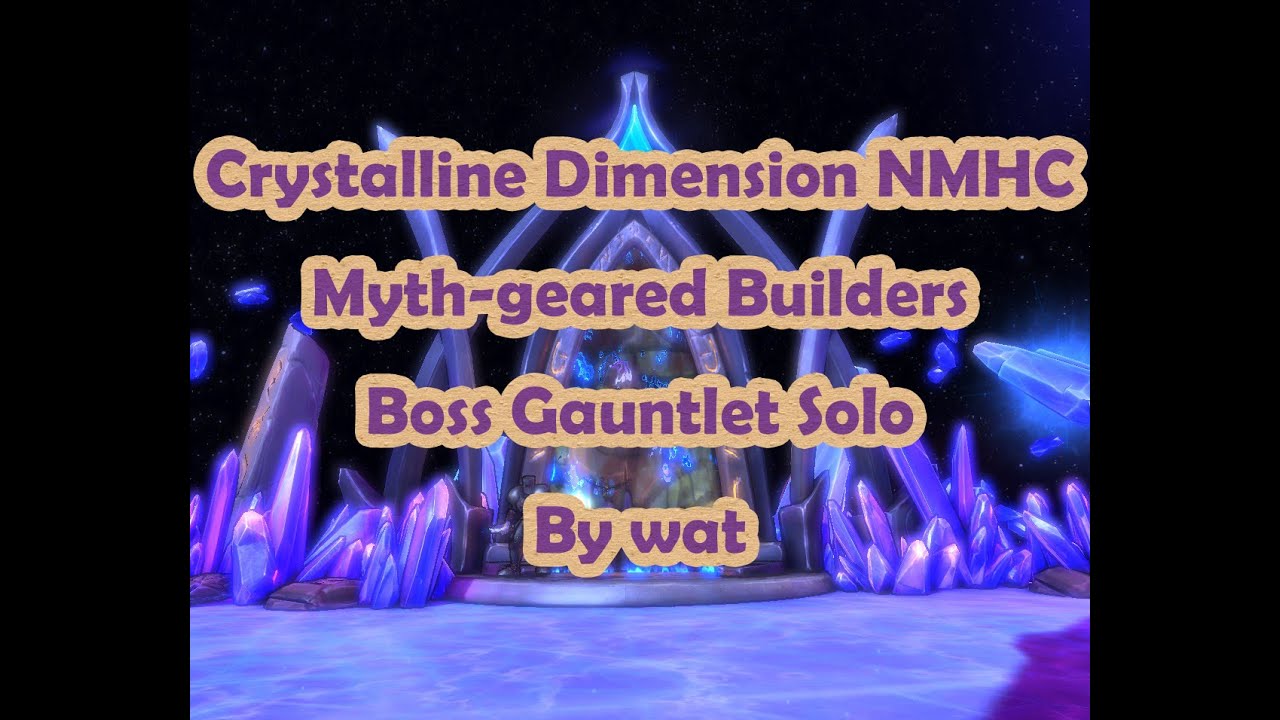 Dungeon Defenders - Crystalline Dimension NMHC (Mythical Geared Builders) Boss Gauntlet Solo