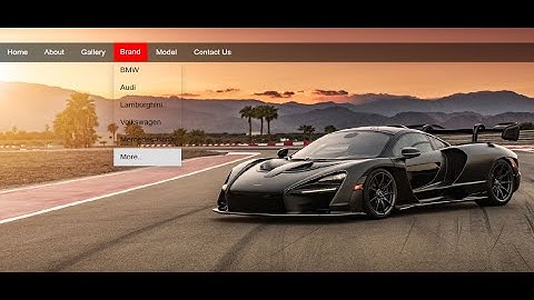 Create a Transparent Drop-down Button Navigation Menu bar using only HTML and CSS...