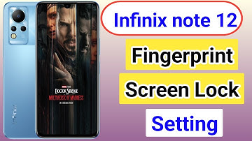 Infinix note 12 fingerprint screen lock setting | Infinix note 12 fingerprint kaise set kare