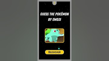 Guess the Pokémon by Emoji Challenge! 🌟🎮 | Test Your Pokémon Knowledge ||  #quiztime #quiz #funquiz