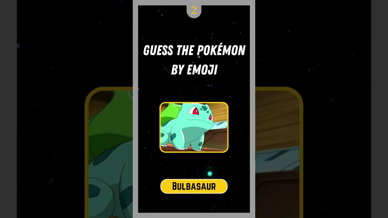 Guess the Pokémon by Emoji Challenge! 🌟🎮 | Test Your Pokémon Knowledge ||  