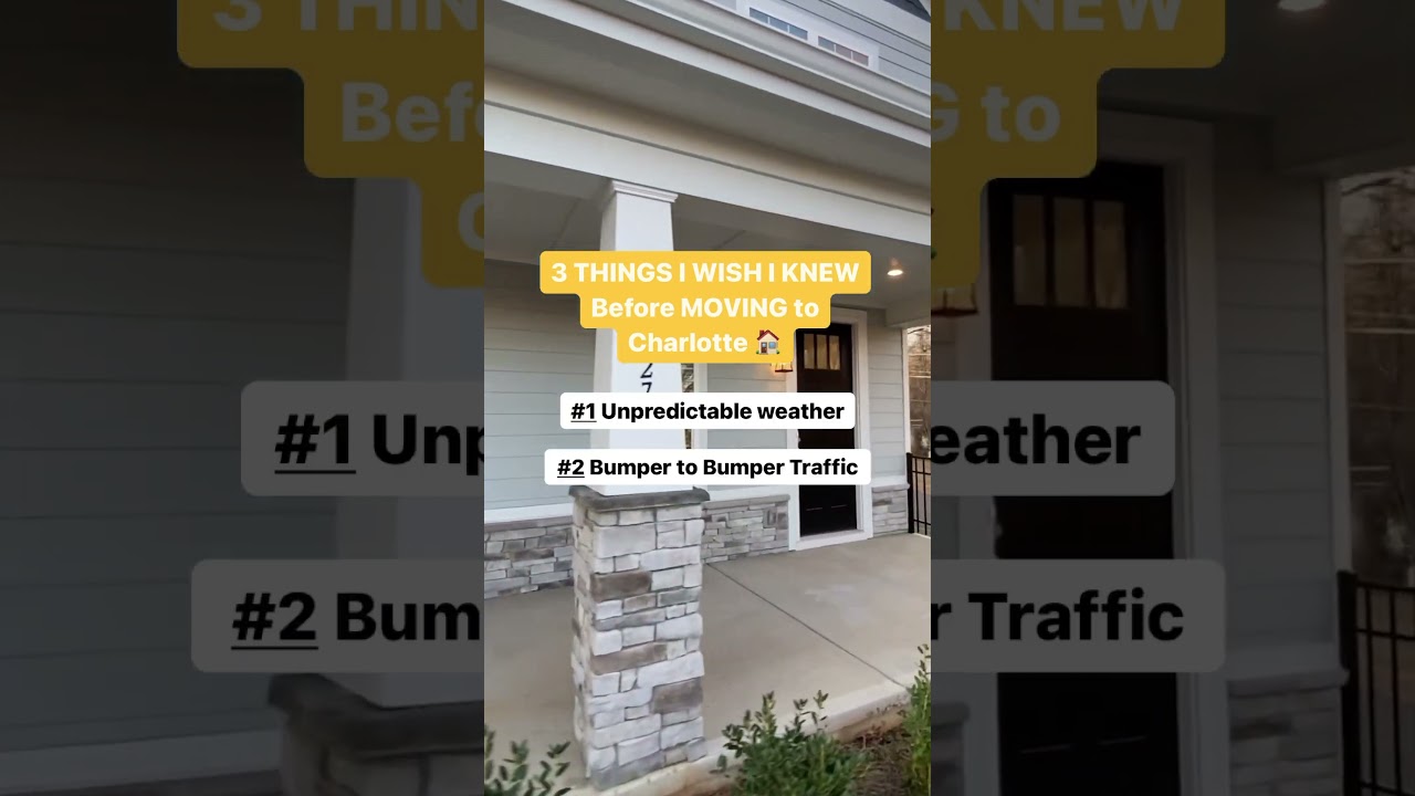 3 Things YOU SHOULD KNOW before MOVING to Charlotte, NC! 