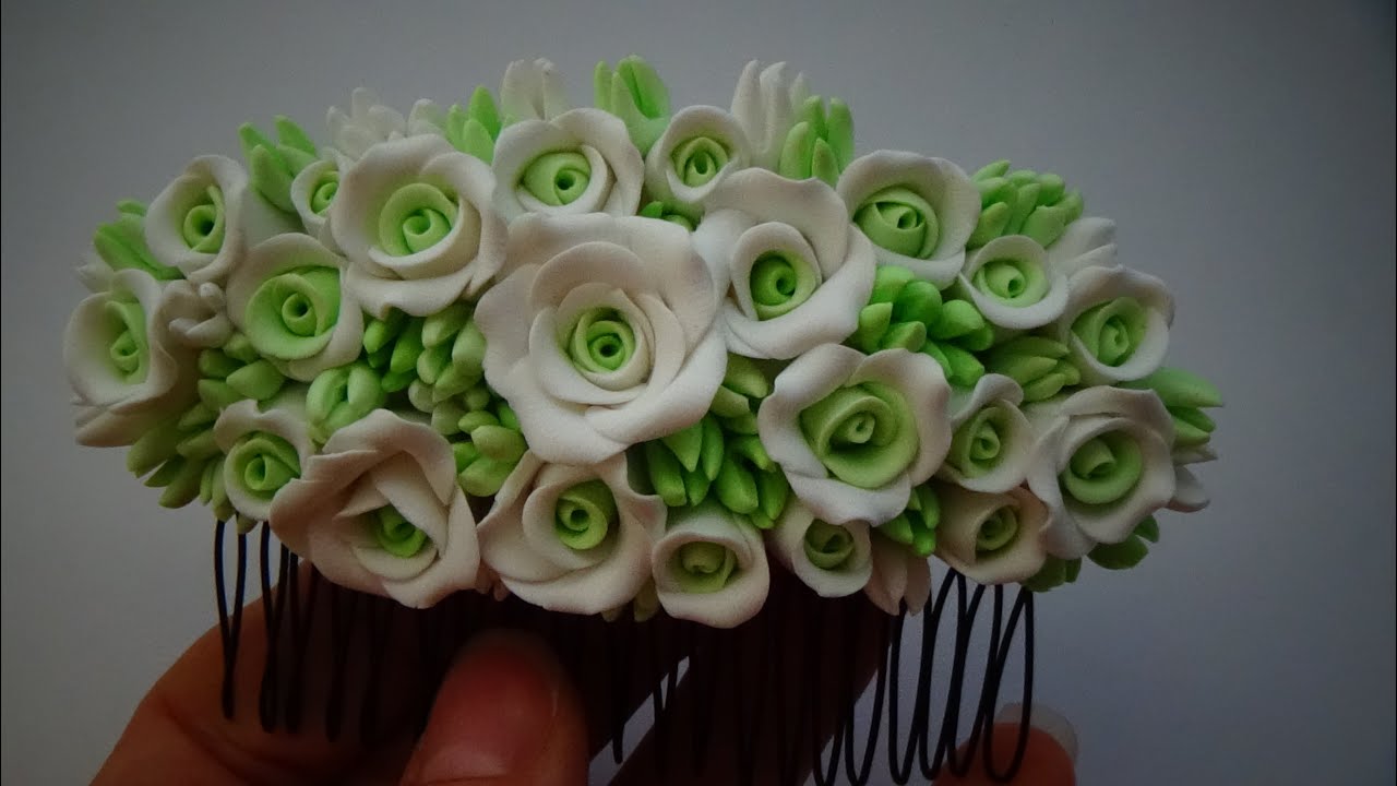 Свадебное украшение. Гребень. Wedding hair ornament. Crest