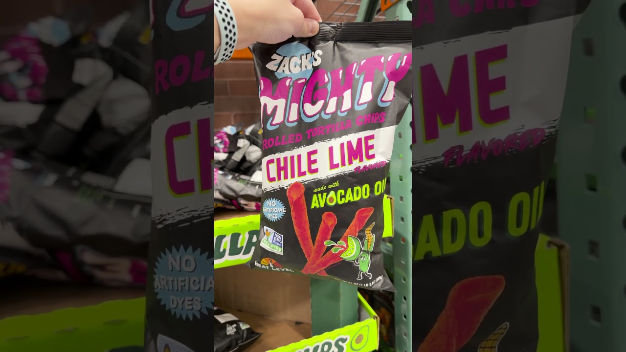 🤩 Zack's Mighty Avocado Oil Chile Lime Rolled Tortilla Chips