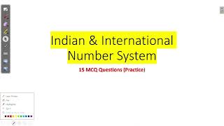 lect 4 Indian &amp; International Number System | Easy Tricks | भारतीय एवं अंतर्राष्ट्रीय संख्या पद्धति