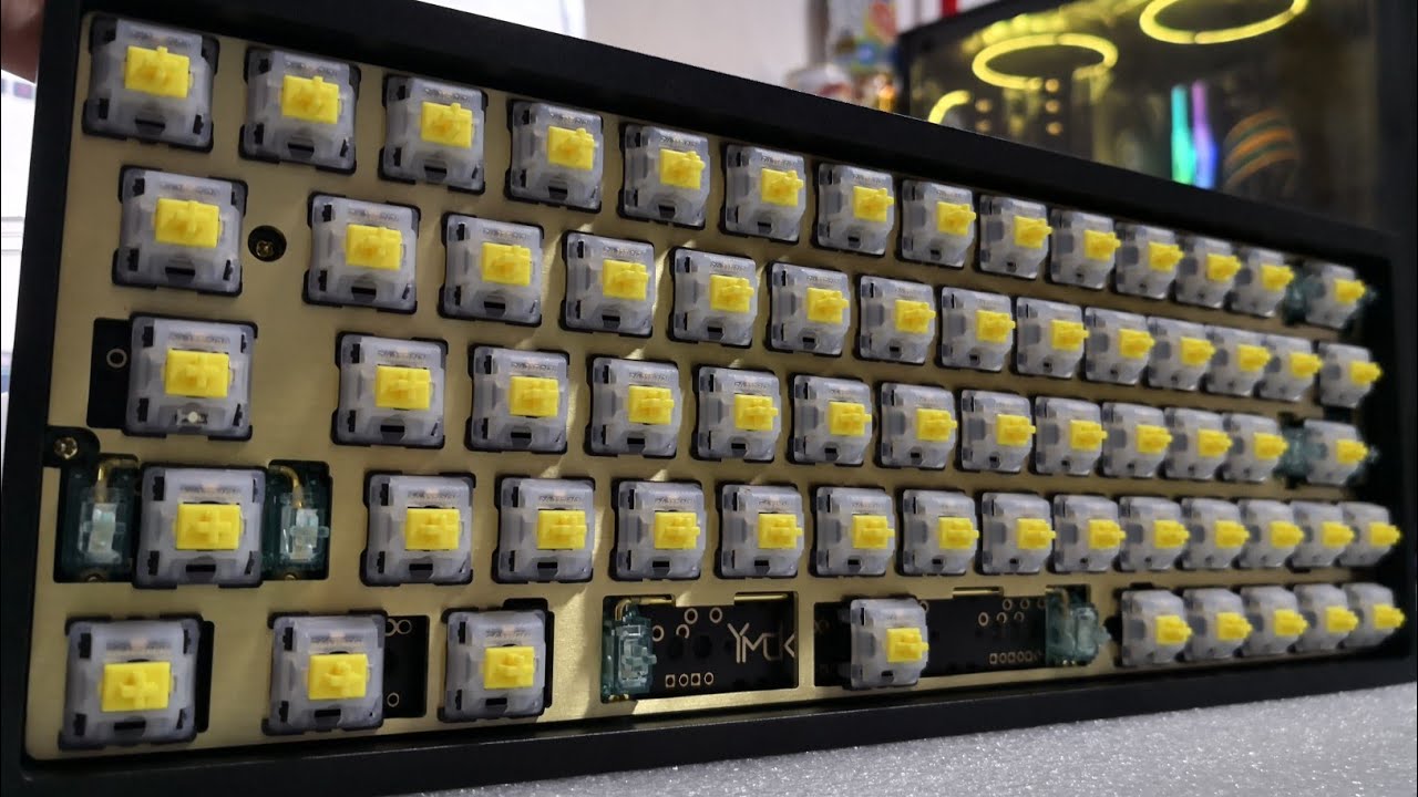 TOFU60 Gasket mounted + Gateron Yellow BBMT & Brass plate lubed. YouTube