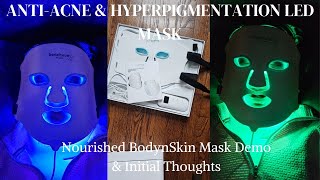 Anti-Acne and Anti-Hyperpigmentation LED Light Therapy Face and Neck Mask ft. Nourished BodynSkin