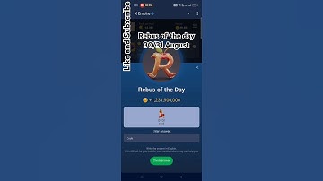 X Empire rebus of the day today 30 31 august musk empire