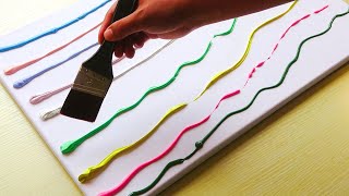 ASMR Acrylic painting /Super Easy Acrylic Landscape Painting Tips#52