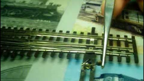 Realistic operation HO scale turnout