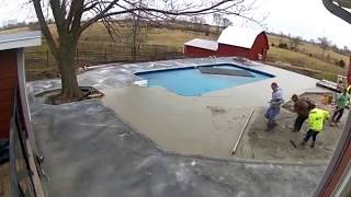 16x32 Pool Installation Time Lapse