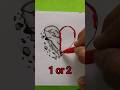 heart broken or healthy heart drawing#shorts #drawing #art #youtubeshorts