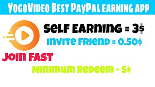 YogoVideo - Earn Daily 2$||Minimum Redeem 5$||New PayPal Earning App screenshot 4