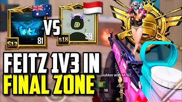FEITZ 1V3 TO WIN WHILE PUSHING ASIA FPP CONQUEROR! | PUBG Mobile