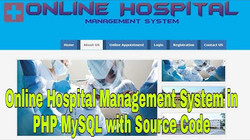 Online Hospital Management System in PHP MySQL with Source Code